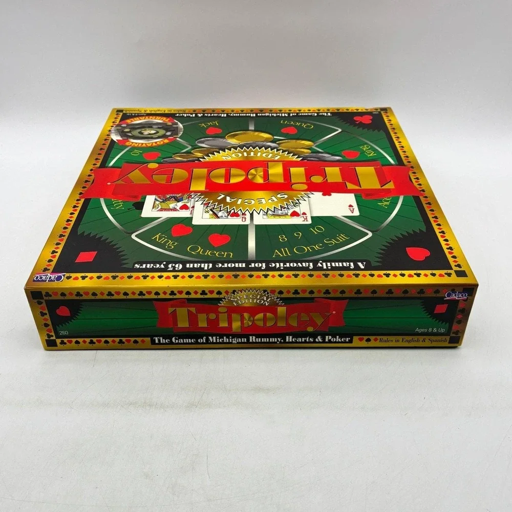 Tripoley Special Edition Cadaco Rotating Turntable Board Game Complete